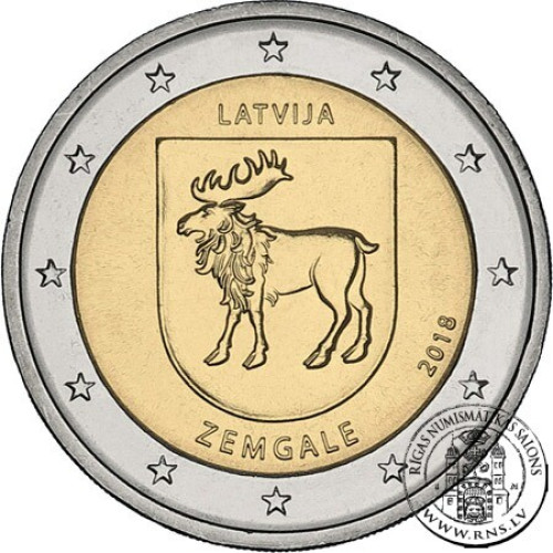 Latvia, 2 Euro 2018, Zemgale