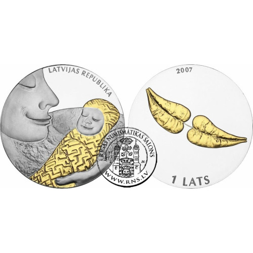 Latvia, 1 Lats 2007, Coin of Life