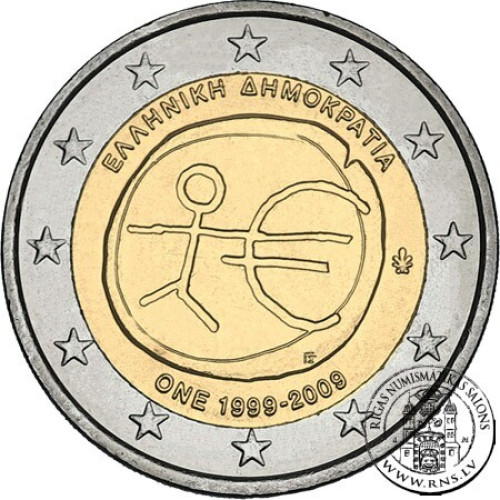 Greece, 2 Euro 2009, EMU