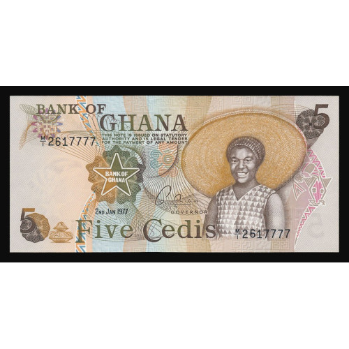 Ghana, 5 Cedis 1977