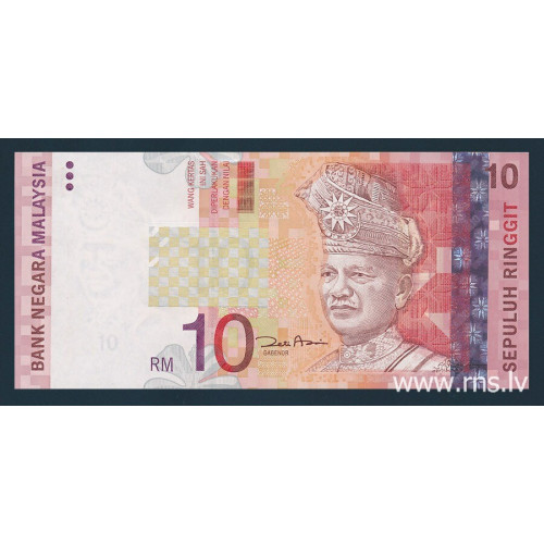 Malaysia, 10 Ringgit 2004