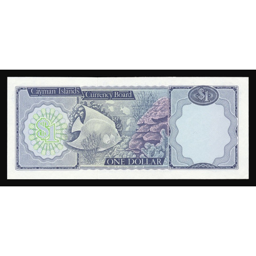 Cayman Islands, 1 Dollar 1974, A/4 000086 (low number)