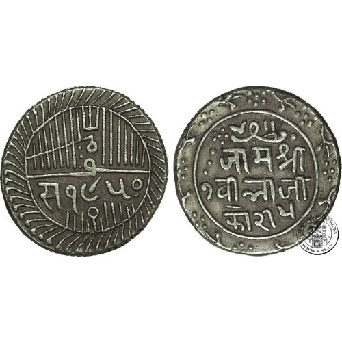 India (Nawanagar), 5 Kori 1893 (VS1950)