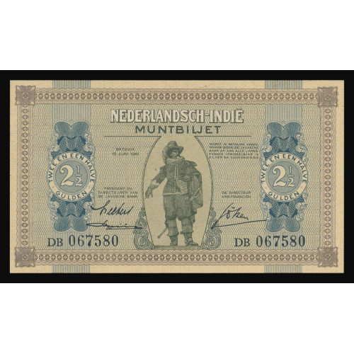 Netherlands Indies, 2 1/2 Gulden 1940