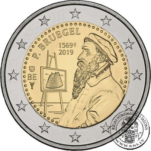 Belgium, 2 Euro 2019, Pieter Bruegel (coincard) Belgium, 2 Euro 2019, Pieter Bruegel (coincard)