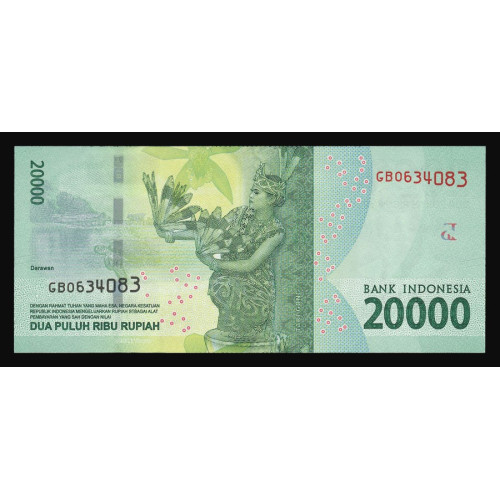 Indonesia, 20000 Rupiah 2016