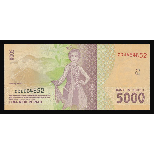 Indonesia, 5000 Rupiah 2016