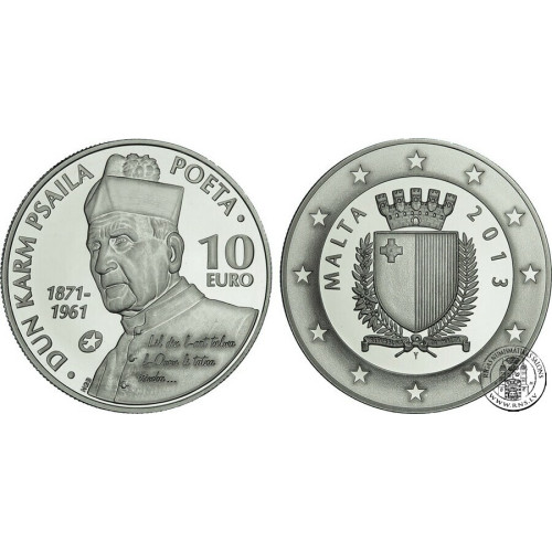 Malta, 10 Euro 2013, Fr. Karm Psaila, composer