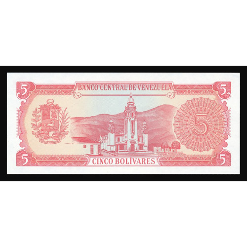 Venezuela, 5 Bolivares 1989