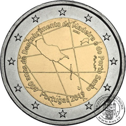 Portugal, 2 Euro 2019, 600 Years since the Discovery of Madeira