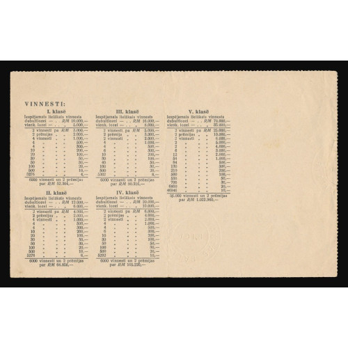 Tautas Palīdzības loterija, No 2, Pilna loze, No 014373