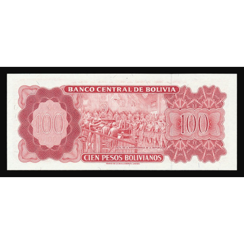 Bolivia, 100 Pesos Bolivianos 1983