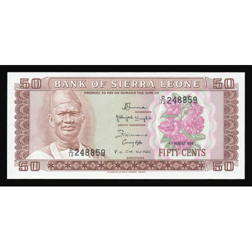 Sierra Leone, 50 Cents 1984