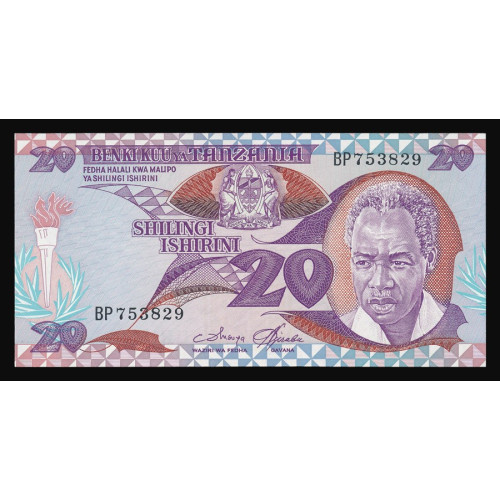 Tanzania, 20 Shilingi 1985