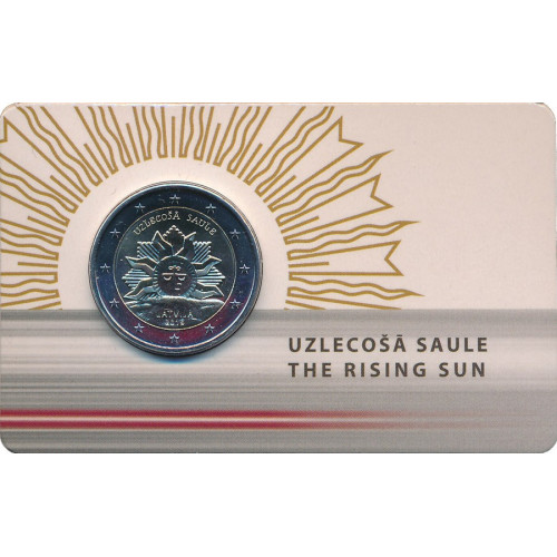 Latvija, 2 Euro 2019, Uzlēcošā saule (BU) (coincard)