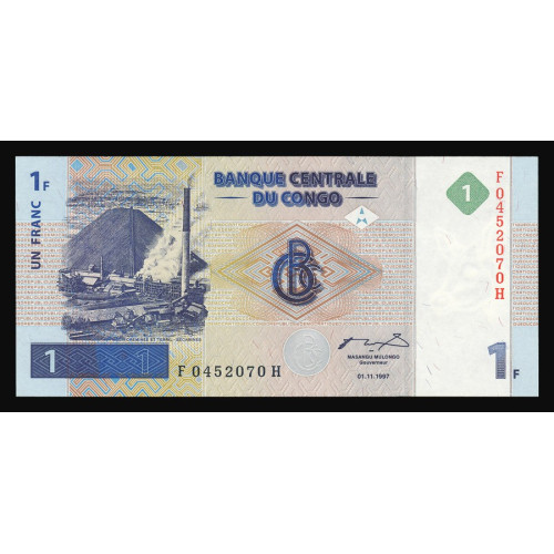 Congo Democratic Republic, 1 Franc 1997