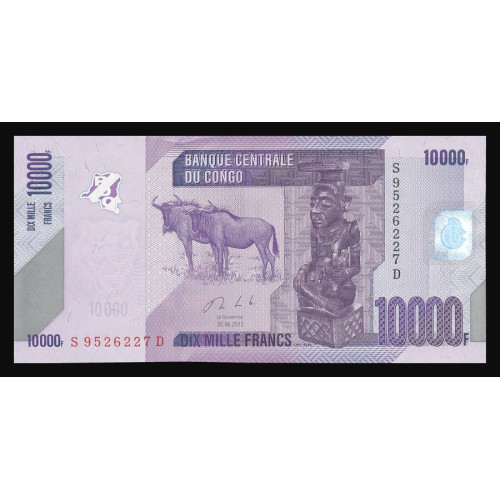 Congo Democratic Republic, 10000 Francs 2013