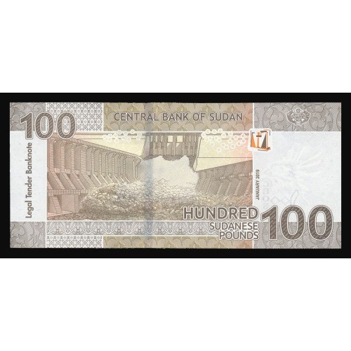 Sudan, 100 Pounds 2019