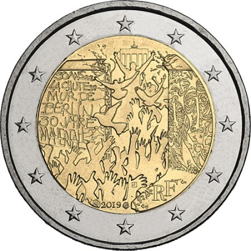 France, 2 Euro 2019, The Fall of the Berlin Wall – 30th Anniversary