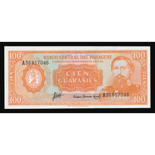 Paraguay, 100 Guaranies 1952