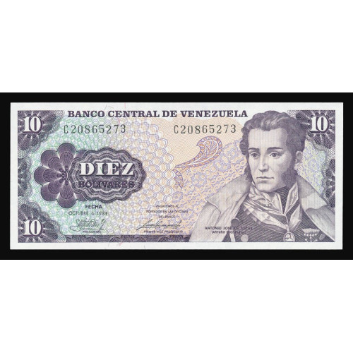 Venezuela, 10 Bolivares 1981