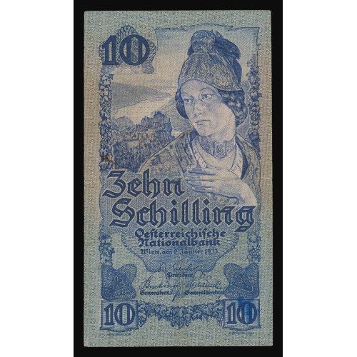 Austria, 10 Schilling 1933, 1101 66940