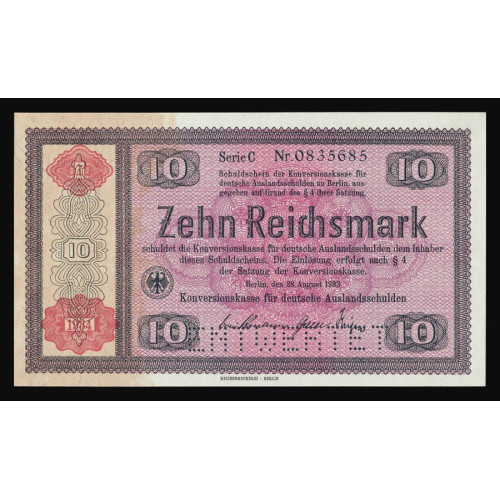 Germany, 10 Reichsmark 1934