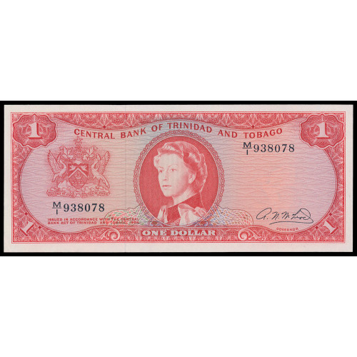 Trinidad & Tobago, 1 Dollar 1964, M/1 938078 (A.N. McLeod sign.)