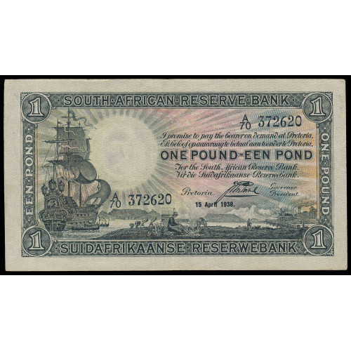 South Africa, 1 Pound 1938, A/70 372620