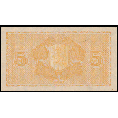 Finland, 5 Markkaa 1945, B 0785656 (Litt.A)