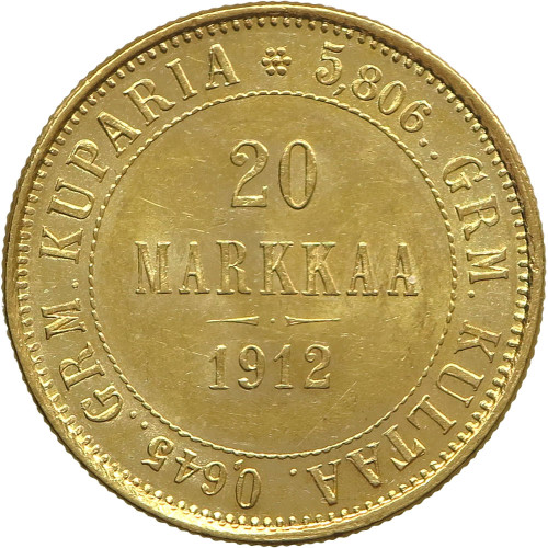 Finland, 20 Markkaa 1912 S