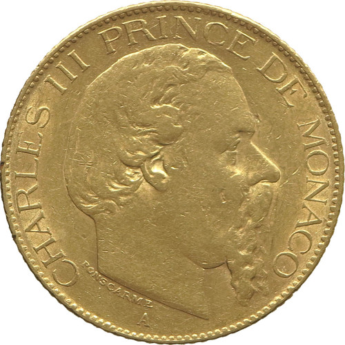 Monaco, 20 Francs 1879 A