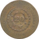 Brazil, 20 Reis 1835 (countermark on 40 Reis 1828)