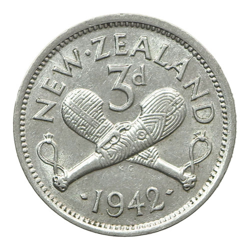 New Zealand, 3 Pence 1942