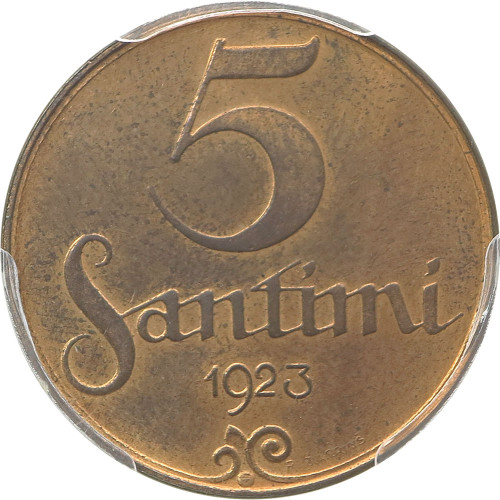 Latvia, 5 santīmi 1923