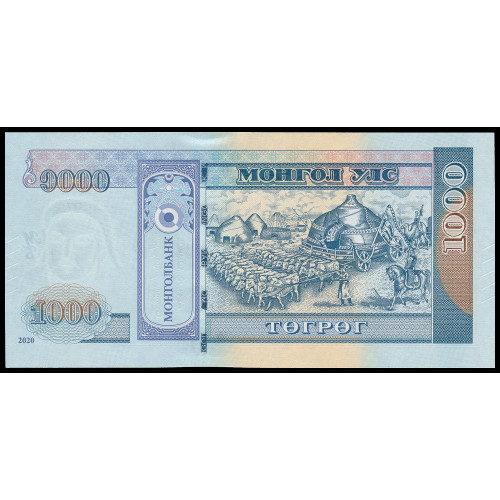 Mongolia, 1000 Tugrik 2020