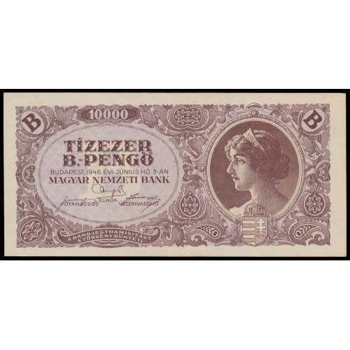 Hungary, 10000 BPengo 1946