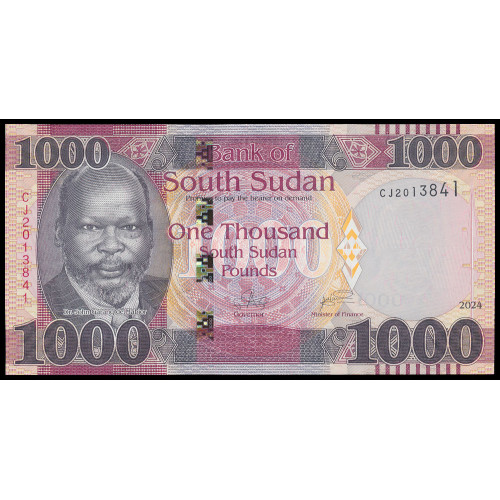 South Sudan, 1000 Pounds 2024