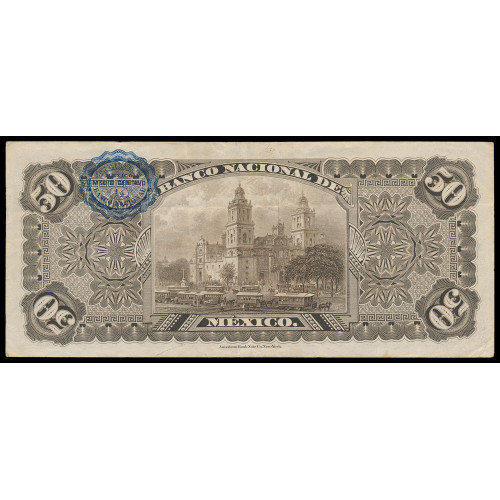 Mexico - El Banco Nacional de Mexico, 50 Pesos 1913, SY 379265