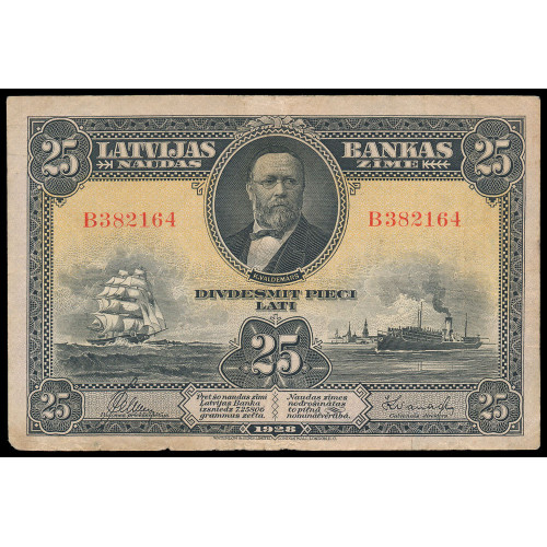 Latvia, 25 Latu 1928, B 382164