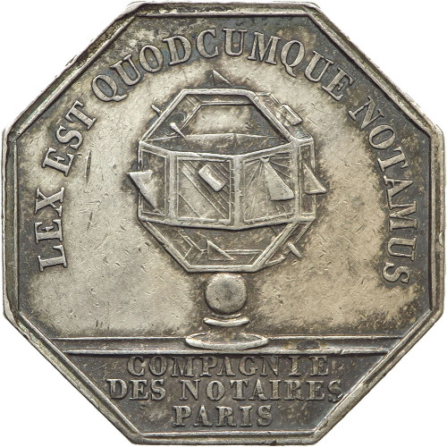 France, Token 19th Century Notaires de Paris (Louis-Philippe I)