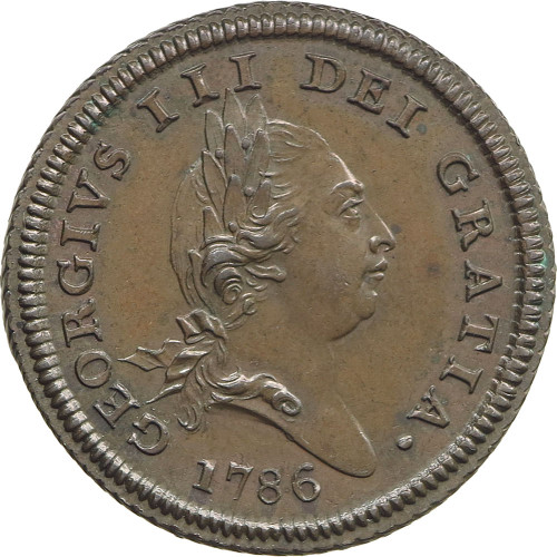 Isle of Man, 1/2 Penny 1786