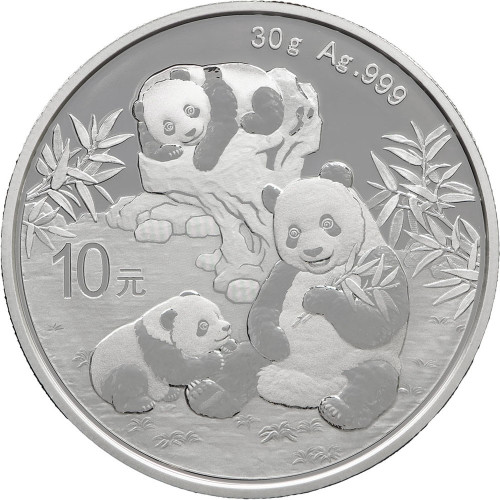 China, 10 Yuan 2025, Panda (30 g)