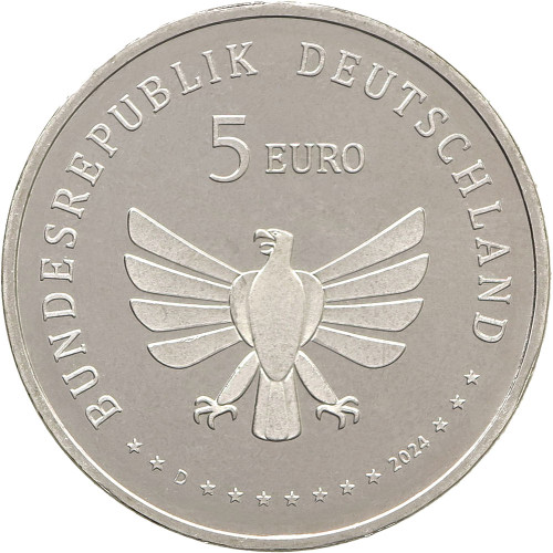 Germany, 5 Euro 2024, Stag Beetle (D)