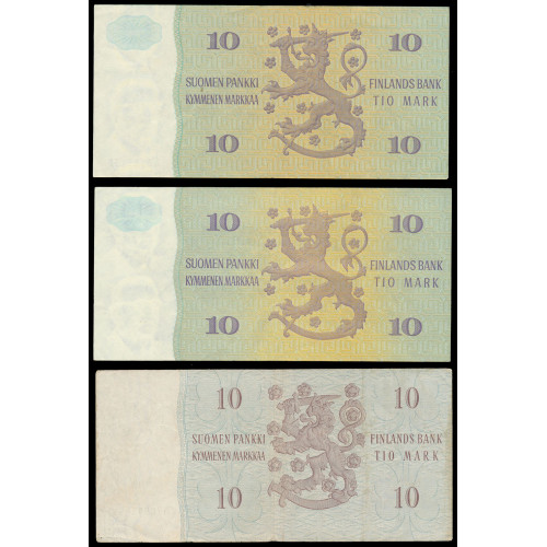 Finland, Lot of 14 notes 1955-1986