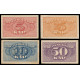 Latvia, 5-50 Kapeikas 1920, Lot of 4 notes (1)