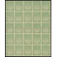 Russia, 3 Rubles 1919, Uncut sheet of 25 notes