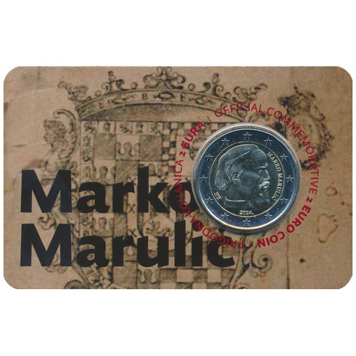 Croatia, 2 Euro 2024, Marko Marulic (Coincard)