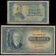 Czechoslovakia, Lot of 5 notes 1944-1949