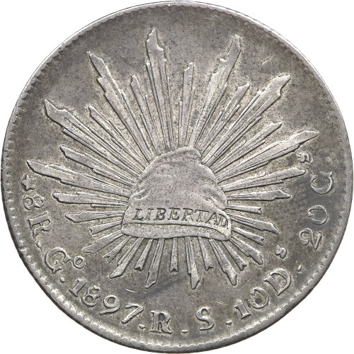 Mexico, 8 Reales 1897 Go RS